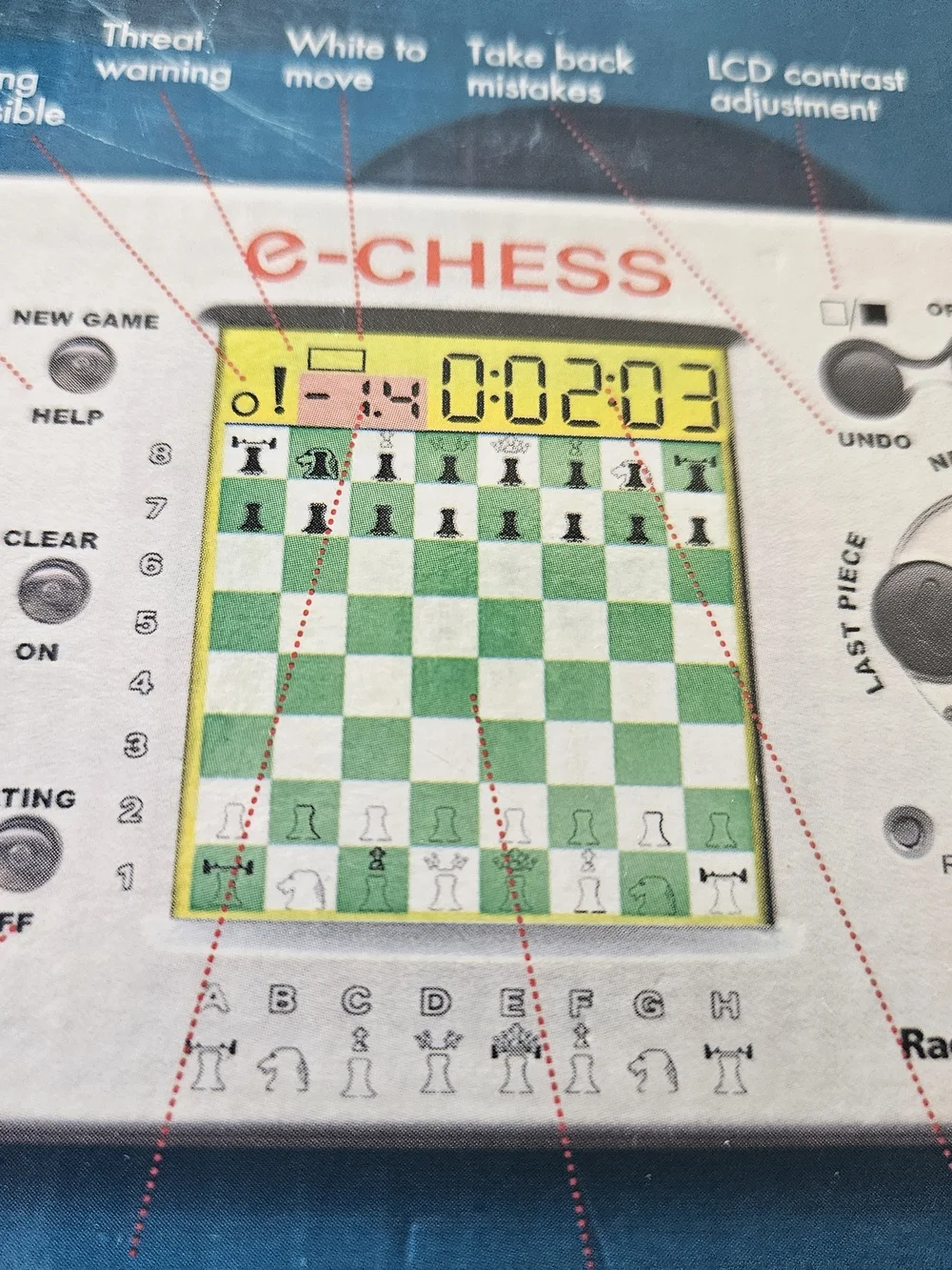 RadioShack 1990's E-Chess Electronic Handheld Game New in Box